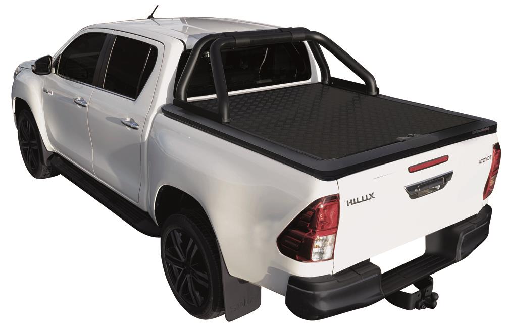 EVOS451SB TONNEAU COVER ALU V2 TOYOTA HILUX 2016+ EXTRA CAB THERMOLAQUE NOIR TOYOTA HILUX
